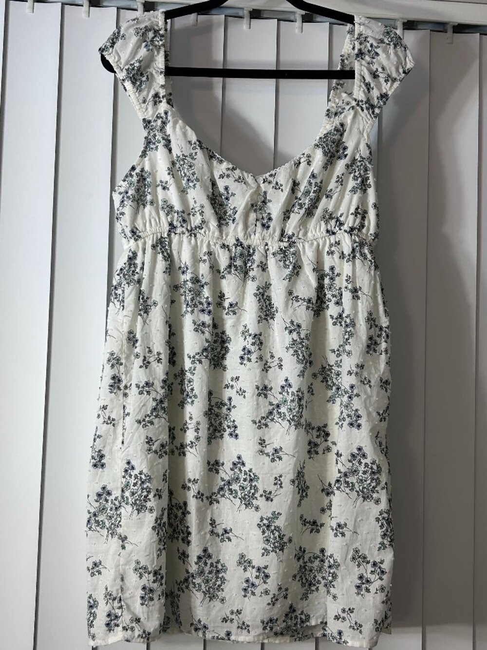 Women's Kirious Cotton Floral Baby Doll Dress NWOT Size Large